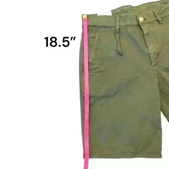 Zara Olive Green Straight Fit Shorts, Size 30 - Picture 5 of 5